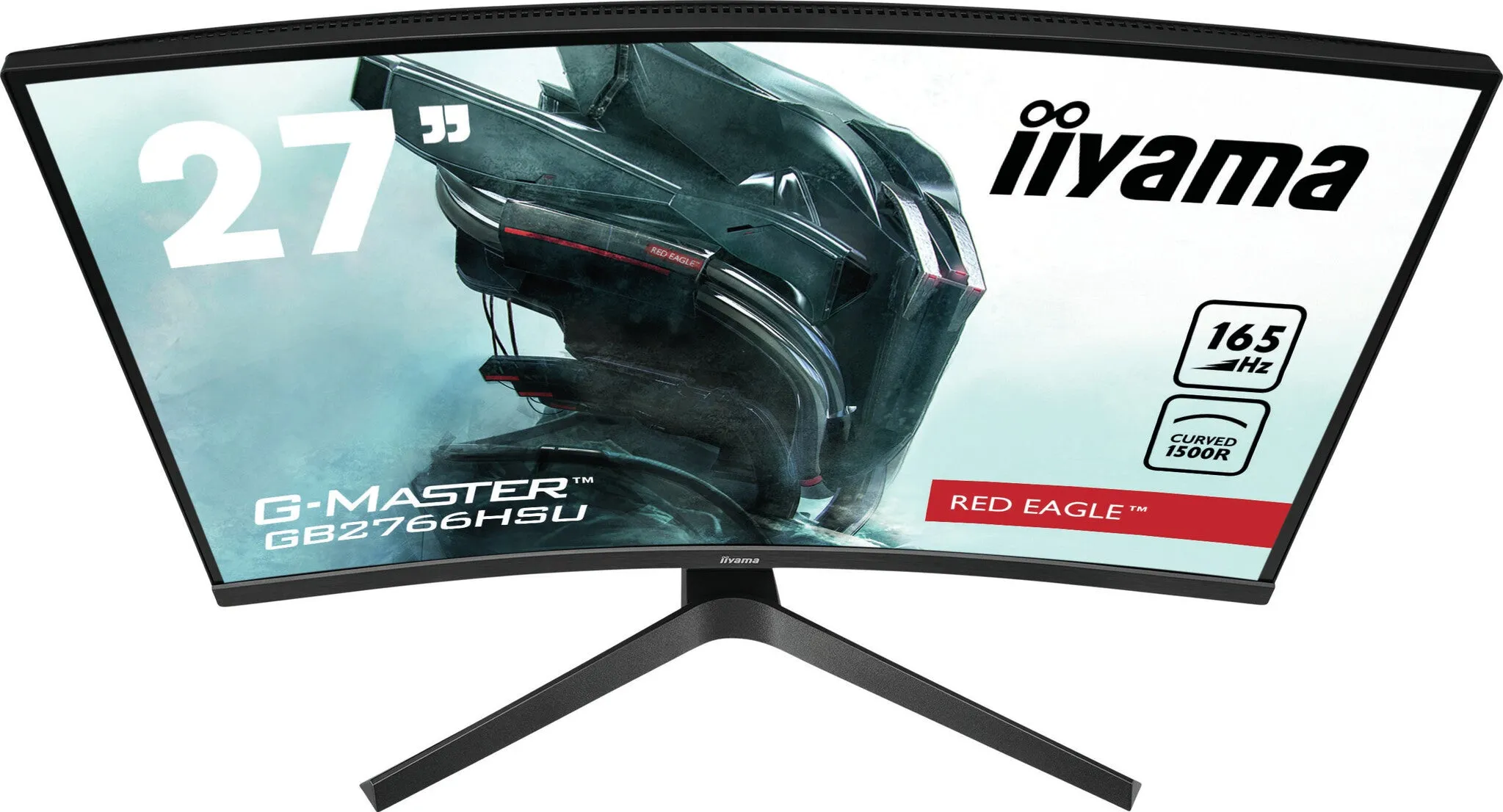 iiyama G-MASTER GB2766HSU-B1 27" Full HD Curved Gaming Monitor - 165Hz, 1ms, VA, AMD FreeSync Premium, Height Adjustable, Speakers, Black