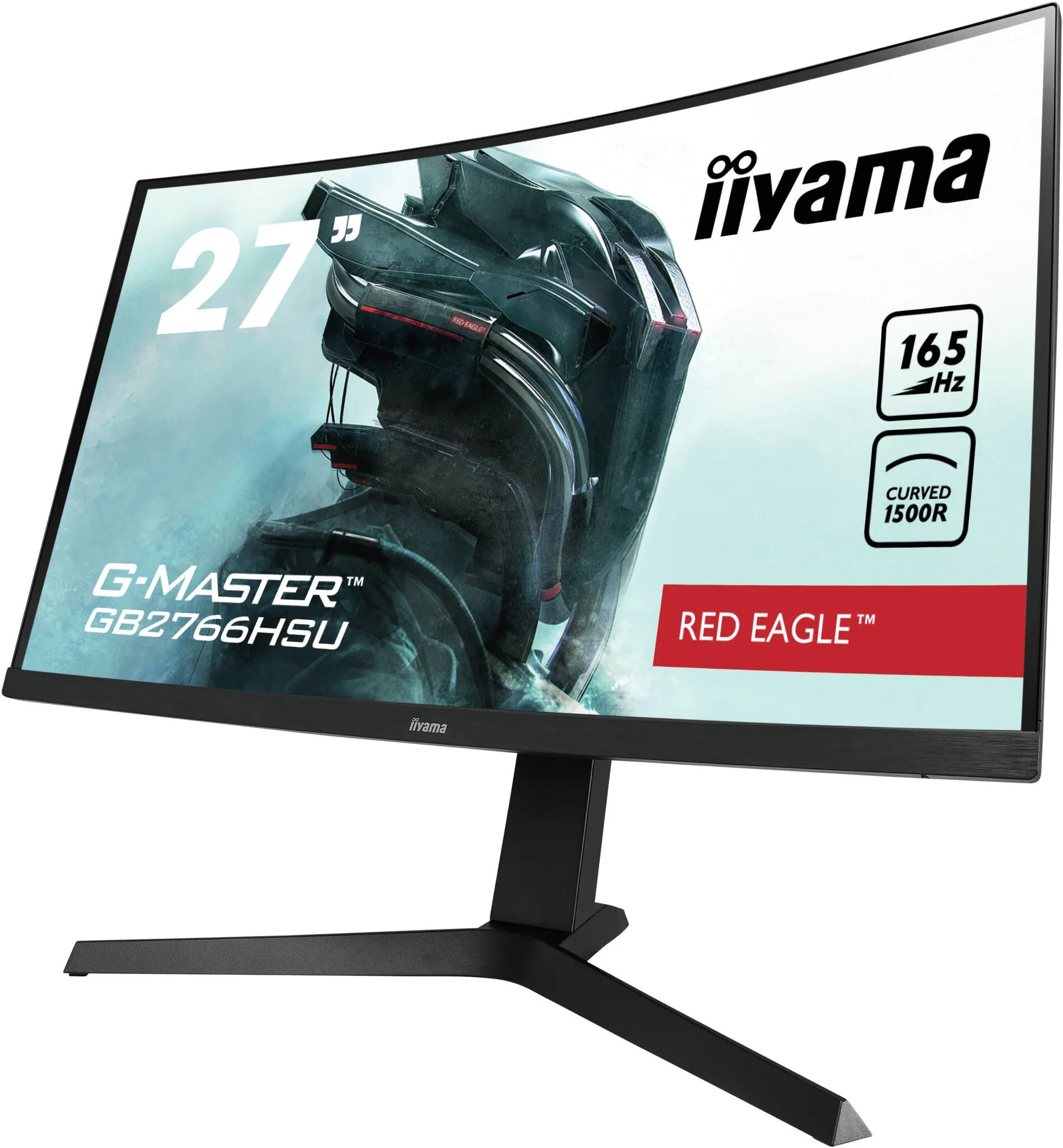 iiyama G-MASTER GB2766HSU-B1 27" Full HD Curved Gaming Monitor - 165Hz, 1ms, VA, AMD FreeSync Premium, Height Adjustable, Speakers, Black