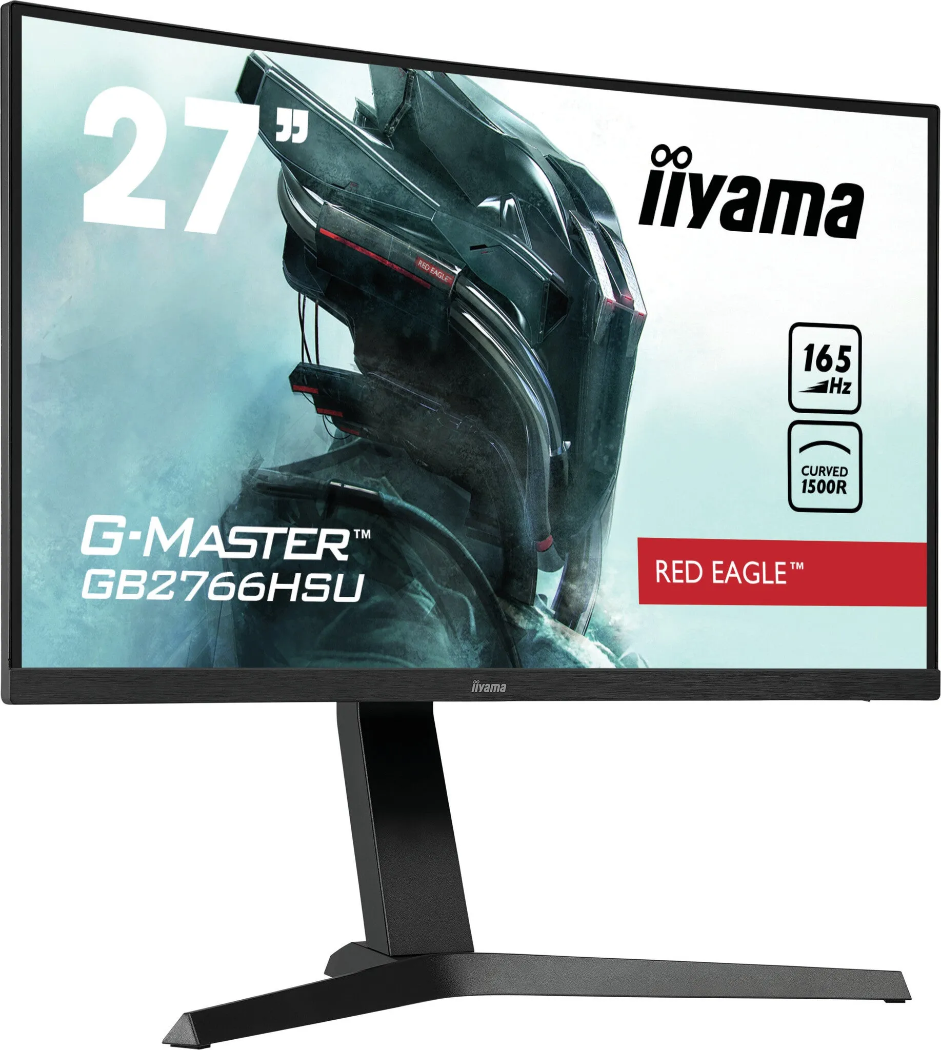 iiyama G-MASTER GB2766HSU-B1 27" Full HD Curved Gaming Monitor - 165Hz, 1ms, VA, AMD FreeSync Premium, Height Adjustable, Speakers, Black