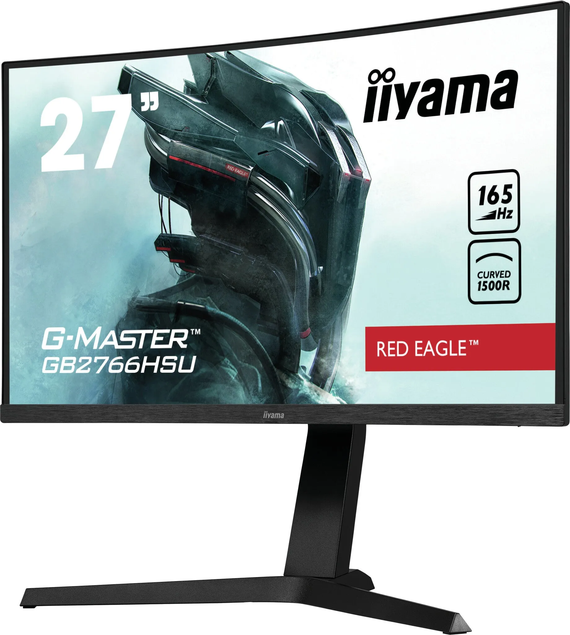 iiyama G-MASTER GB2766HSU-B1 27" Full HD Curved Gaming Monitor - 165Hz, 1ms, VA, AMD FreeSync Premium, Height Adjustable, Speakers, Black