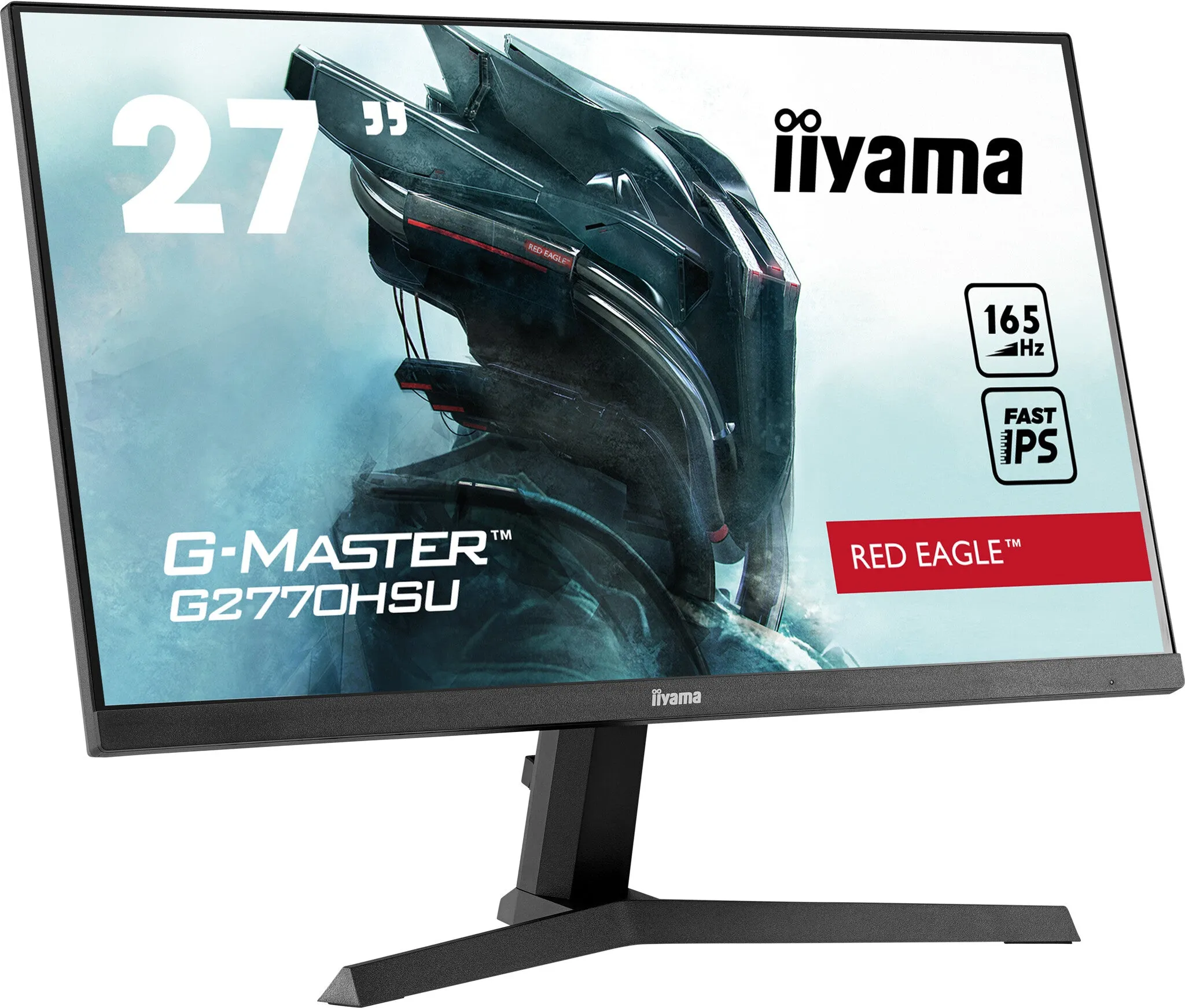 iiyama G-MASTER Red Eagle G2770HSU-B1 27" Full HD Gaming Monitor - 165Hz, 0.8ms, IPS, AMD FreeSync Premium, Speakers, Black