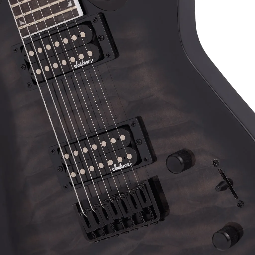Jackson - JS Series Dinky Arch Top JS22Q-7 DKA HT, Amaranth Fingerboard, Transparent Black Burst | Electric Guitars | 2918804585