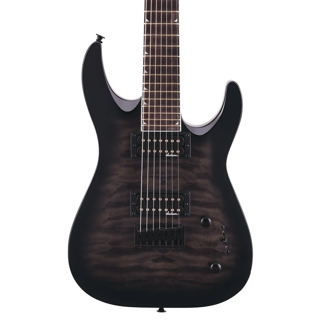 Jackson - JS Series Dinky Arch Top JS22Q-7 DKA HT, Amaranth Fingerboard, Transparent Black Burst | Electric Guitars | 2918804585