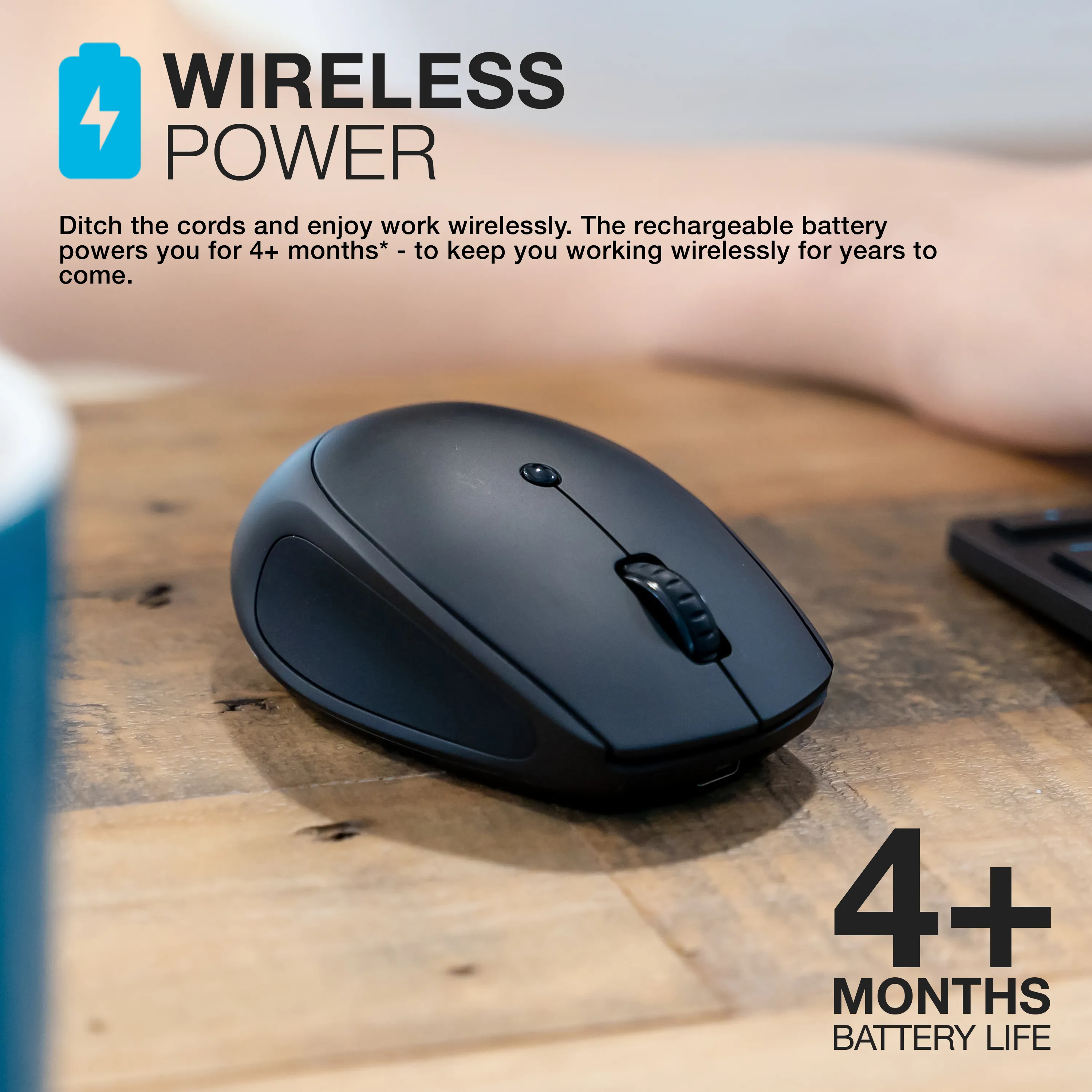 JLab Go Wireless Keyboard and Mouse Bundle - Black