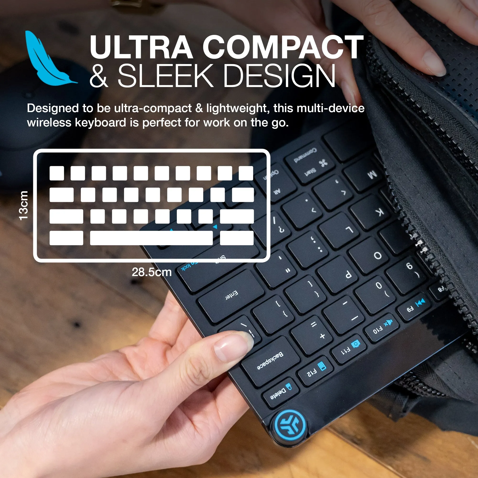 JLab Go Wireless Keyboard and Mouse Bundle - Black