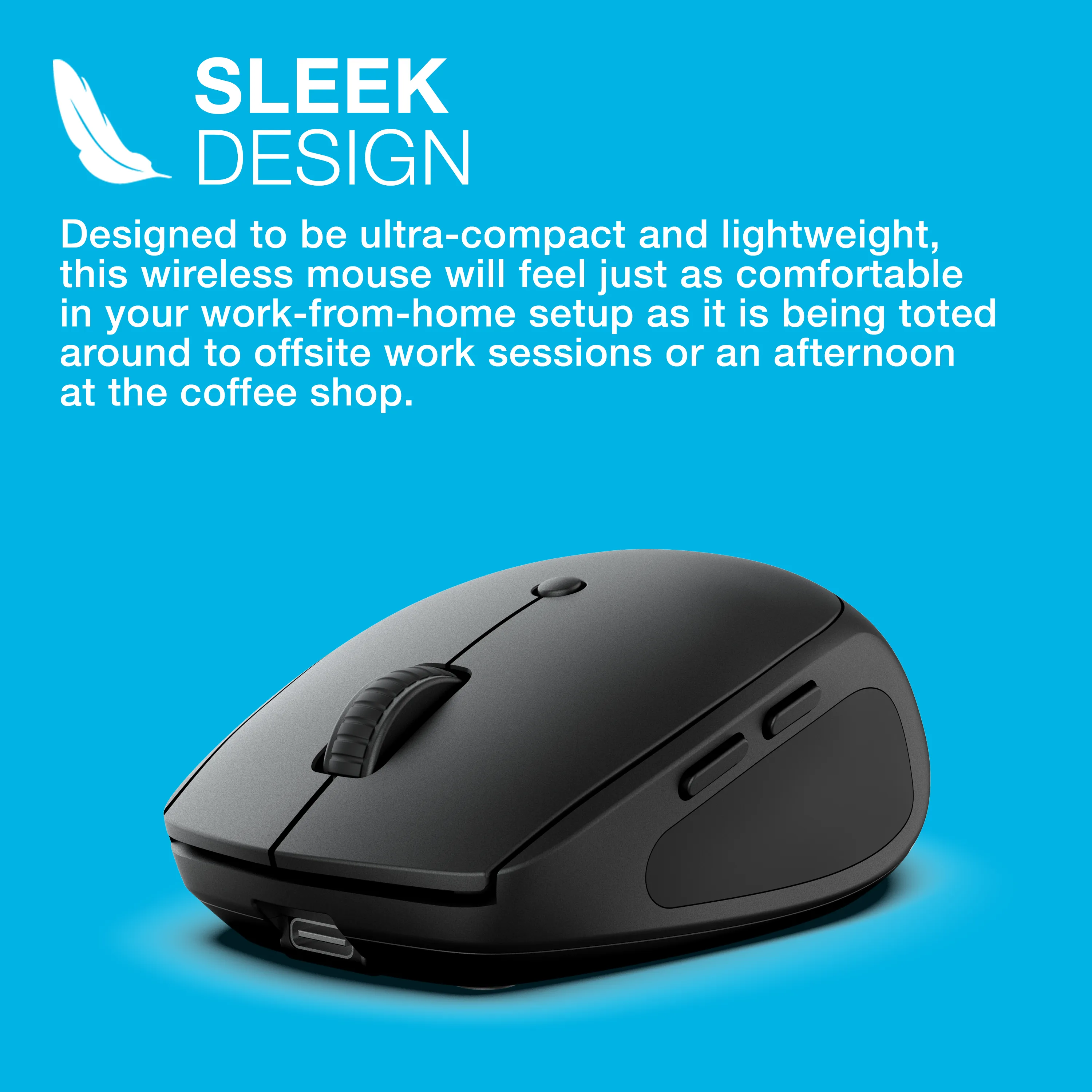 JLab Go Wireless Keyboard and Mouse Bundle - Black
