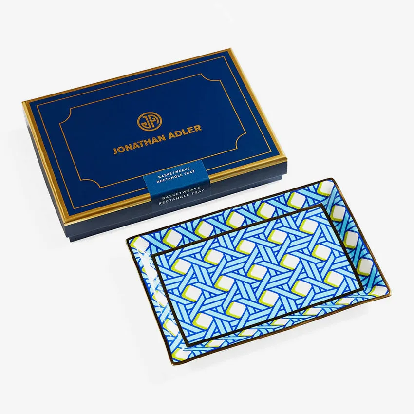 Jonathan Adler | Basketweave Rectangle Tray