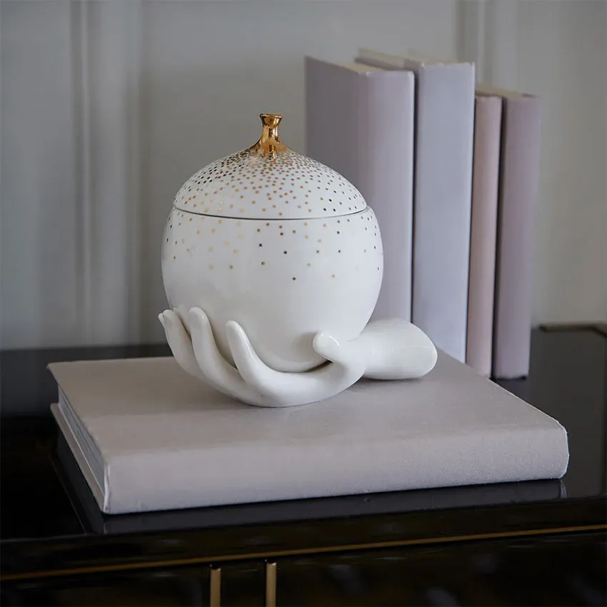 Jonathan Adler | Gilded Eve Box White - Gold