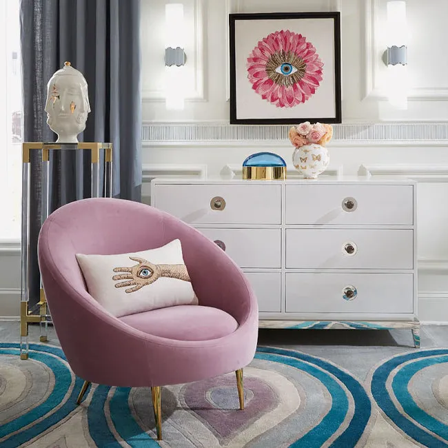 Jonathan Adler | Gilded Muse Frida Vase - White and Gold