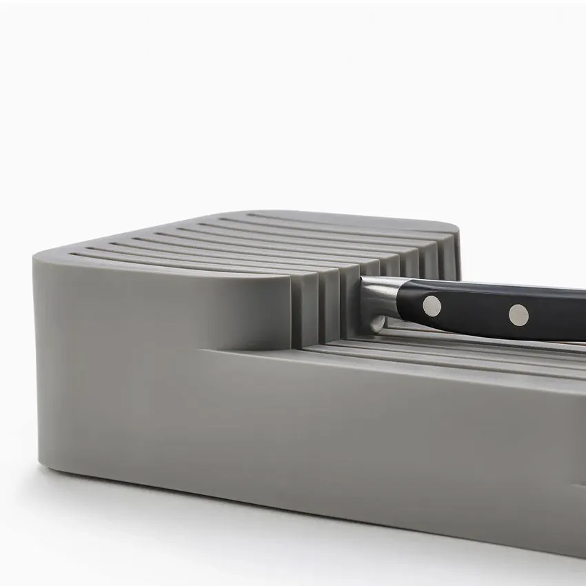 Joseph Joseph | DrawerStore 2-Tier Compact Knife Organizer Size: 15.7x5.6x3 in