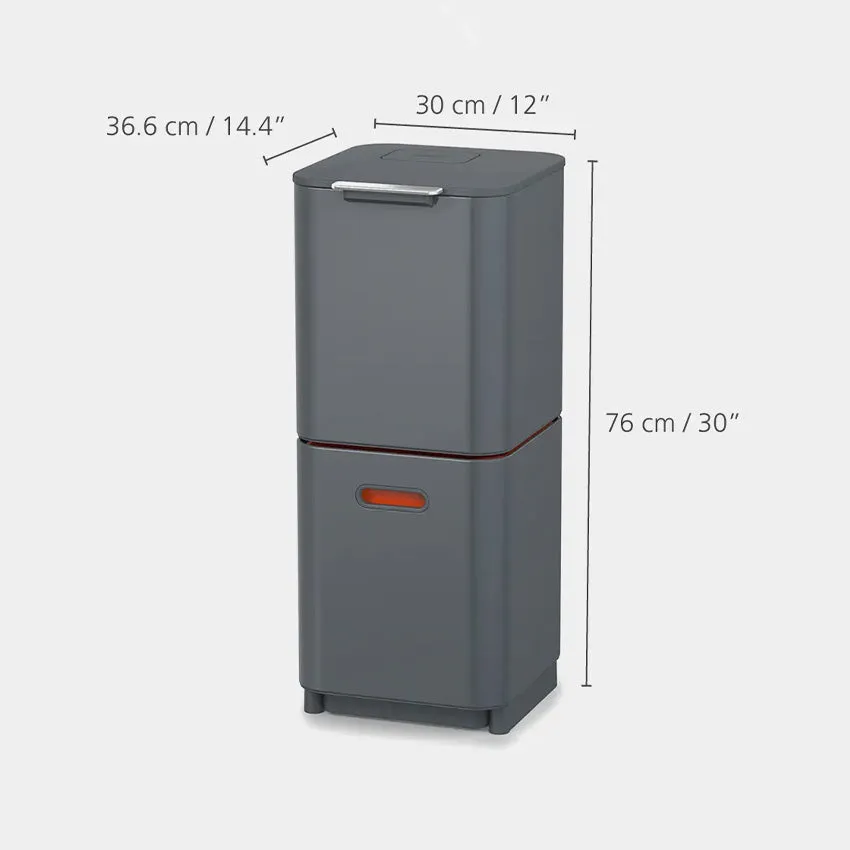 Joseph Joseph | Totem Compact 40L Waste & Recycling Bin