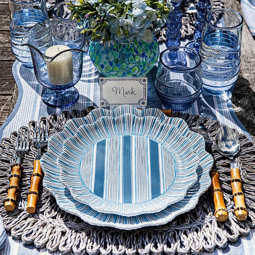 Juliska | Cabana Stripe Melamine Plate - Set of 4