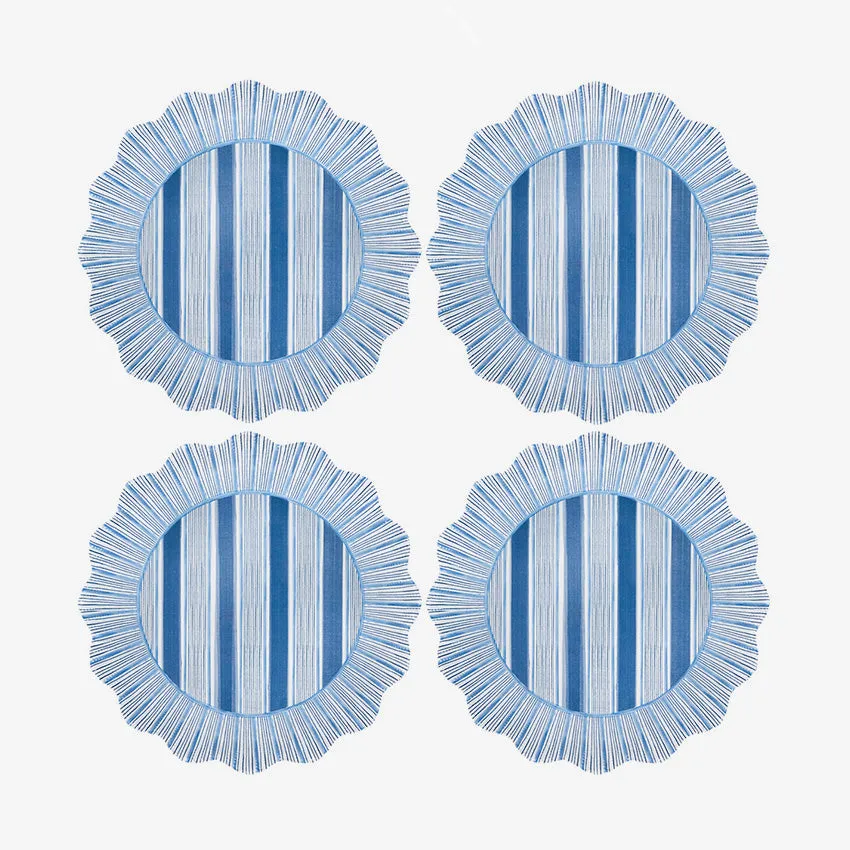 Juliska | Cabana Stripe Melamine Plate - Set of 4