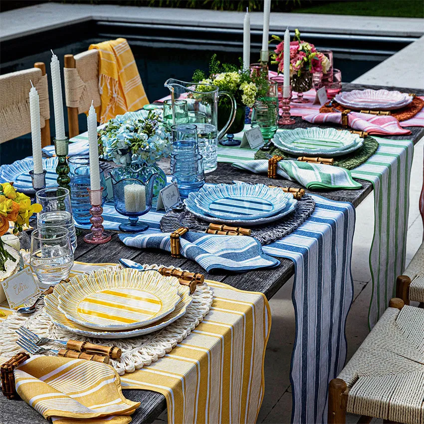 Juliska | Cabana Stripe Melamine Plate - Set of 4