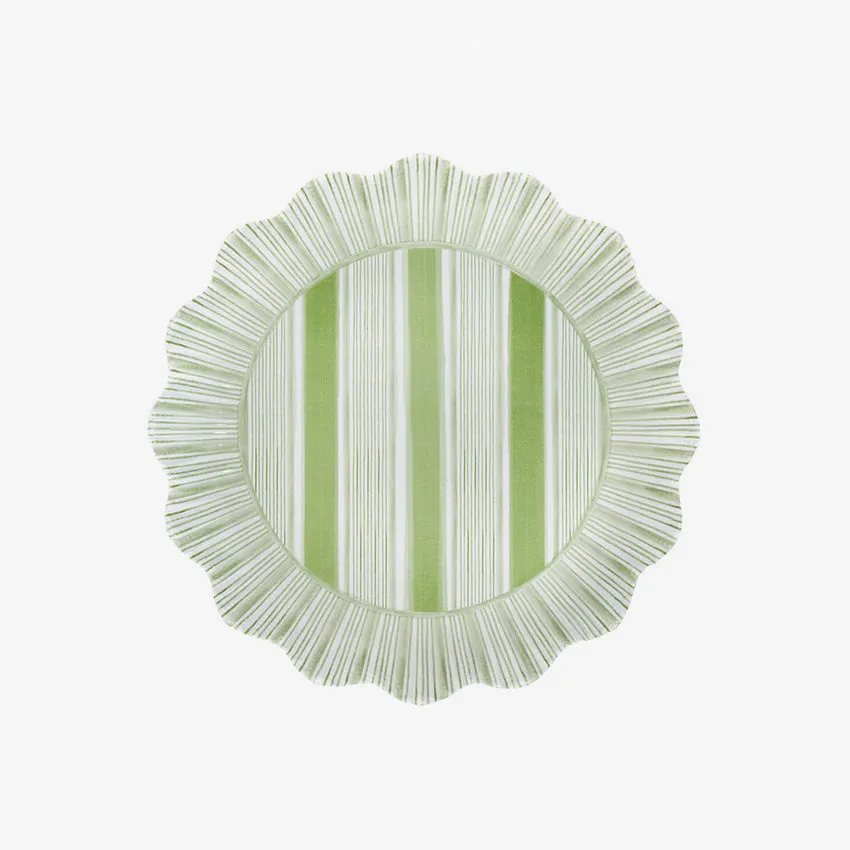 Juliska | Cabana Stripe Melamine Plate - Set of 4