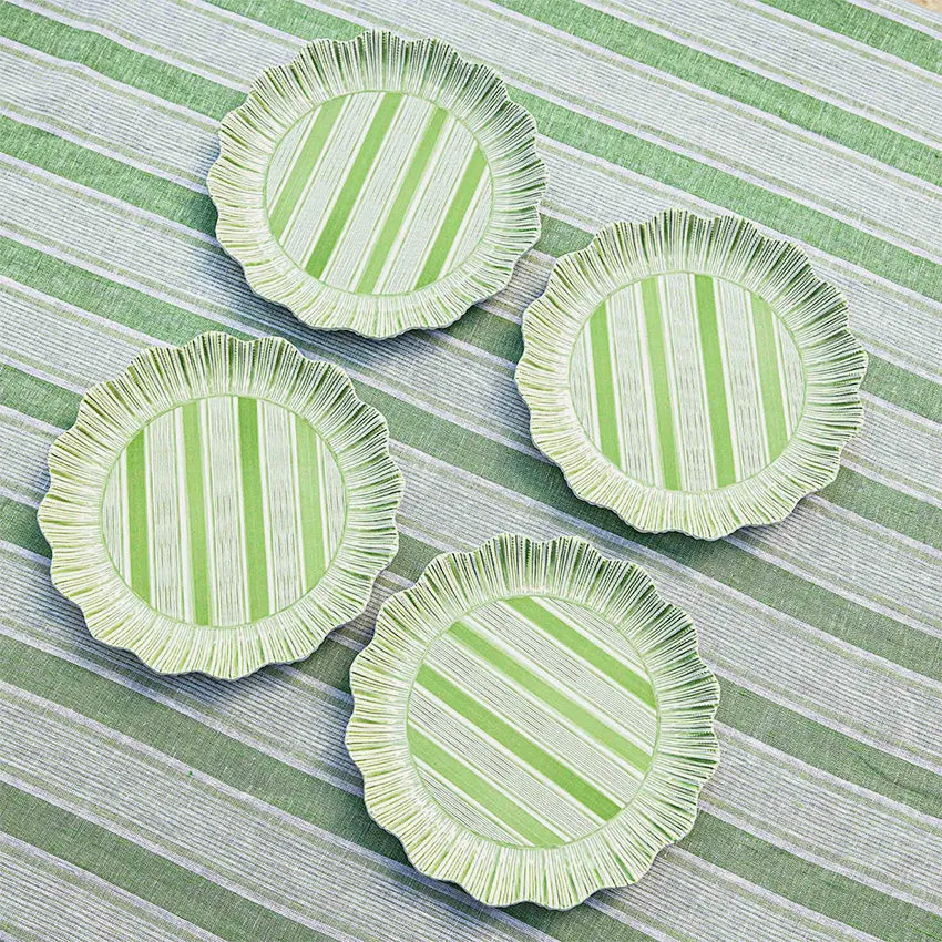 Juliska | Cabana Stripe Melamine Plate - Set of 4