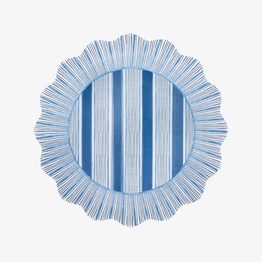 Juliska | Cabana Stripe Melamine Plate - Set of 4