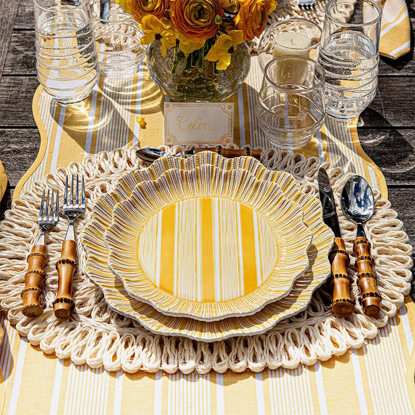 Juliska | Cabana Stripe Melamine Plate - Set of 4