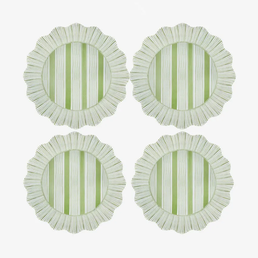 Juliska | Cabana Stripe Melamine Plate - Set of 4