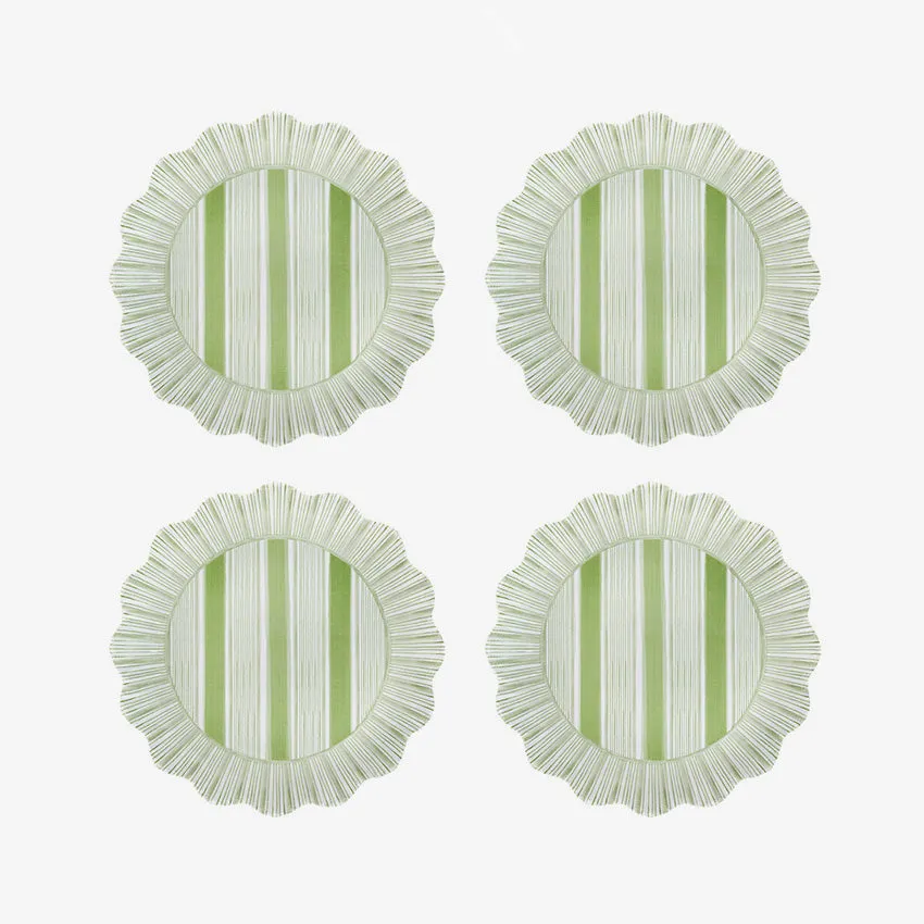 Juliska | Cabana Stripe Melamine Plate - Set of 4