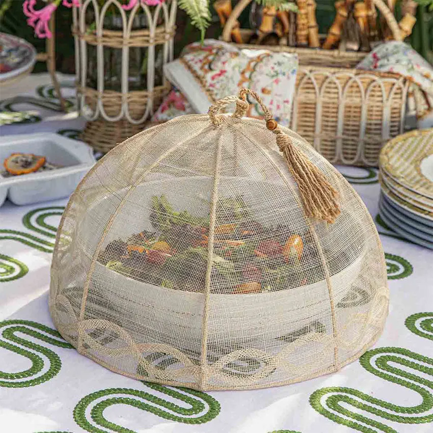 Juliska | Tuileries Garden Mesh Round Food Cover Set of 2 - Natural