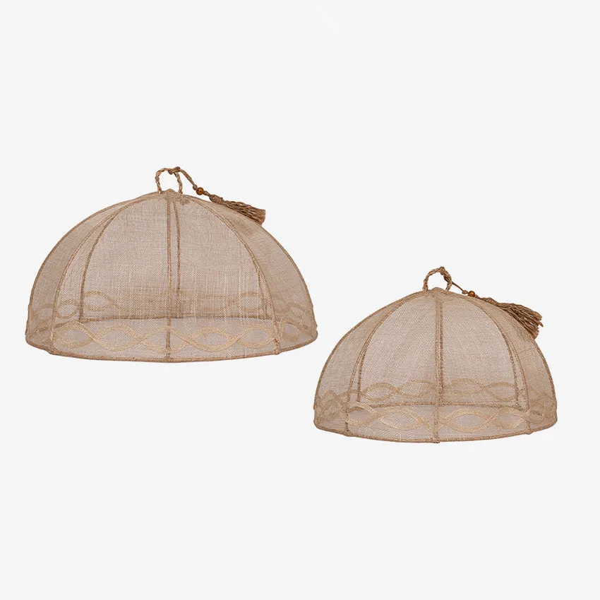 Juliska | Tuileries Garden Mesh Round Food Cover Set of 2 - Natural