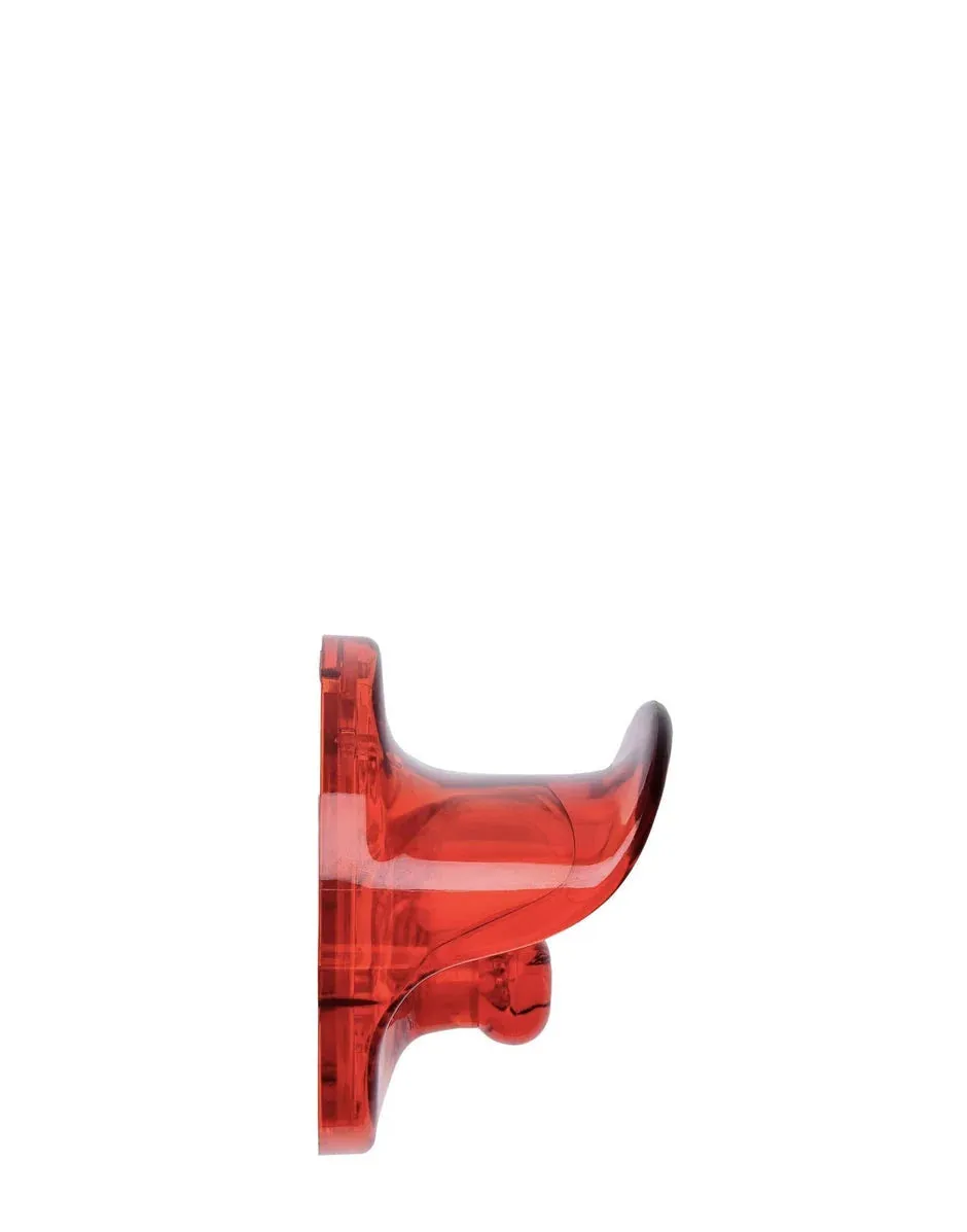 Kartell Set Of 2 Wall Clothes Hook, Red Orange