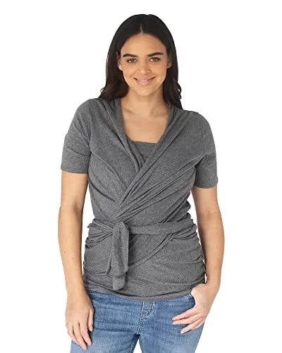 Kindred Bravely Organic Cotton Skin To Skin Wrap, Small, Heather Grey