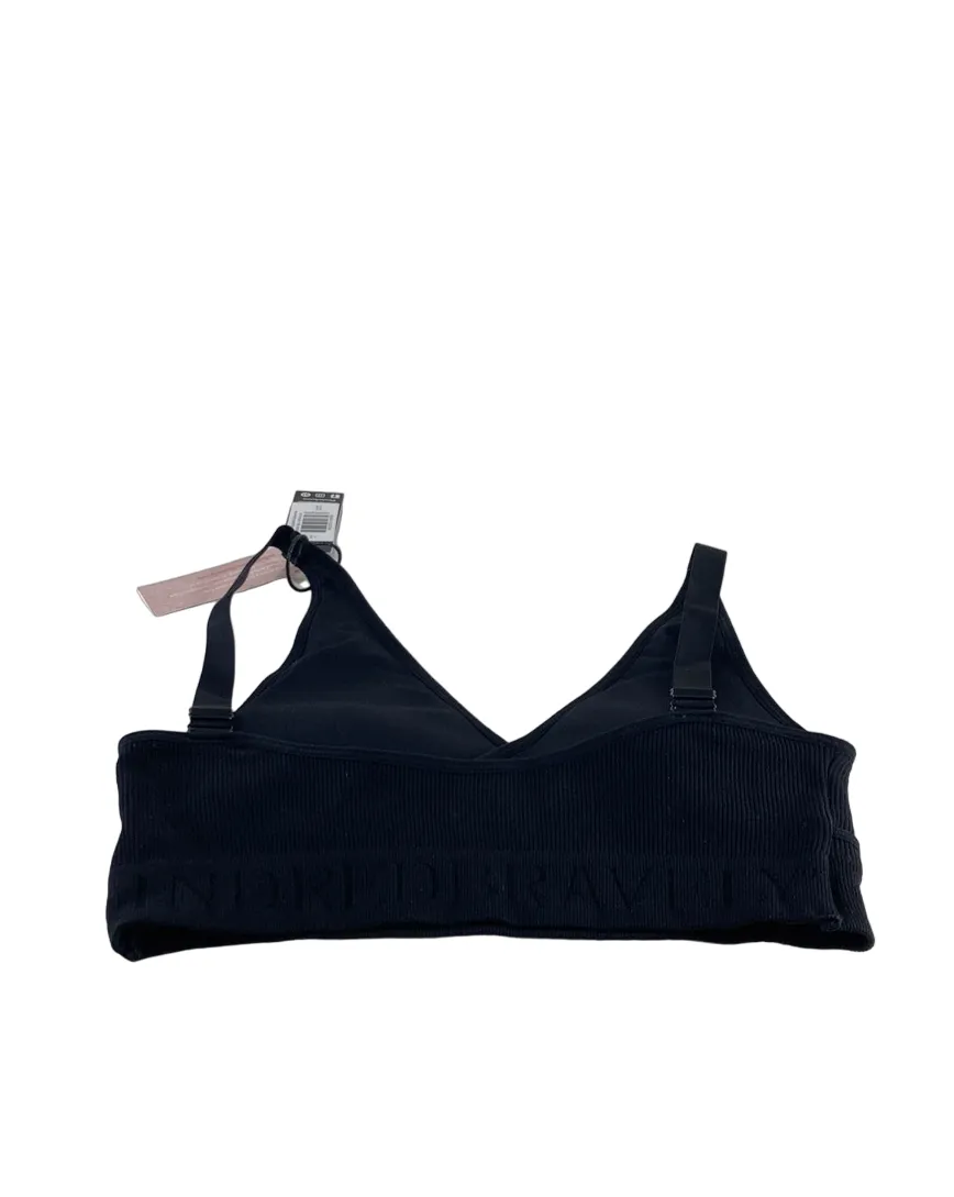 Kindred Bravely Sublime Adjustable Crossover Nursing & Lounge Bra, Medium, Black