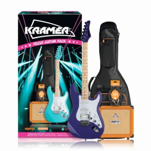 Kramer Focus VT211S Guitar Pack w/ Crush & Accessories - Purple