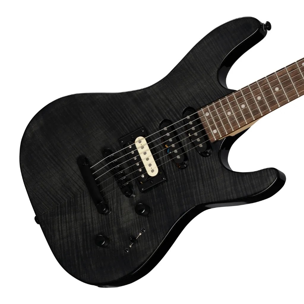 Kramer Striker Figured Stoptail Electric Guitar - Transparent Black