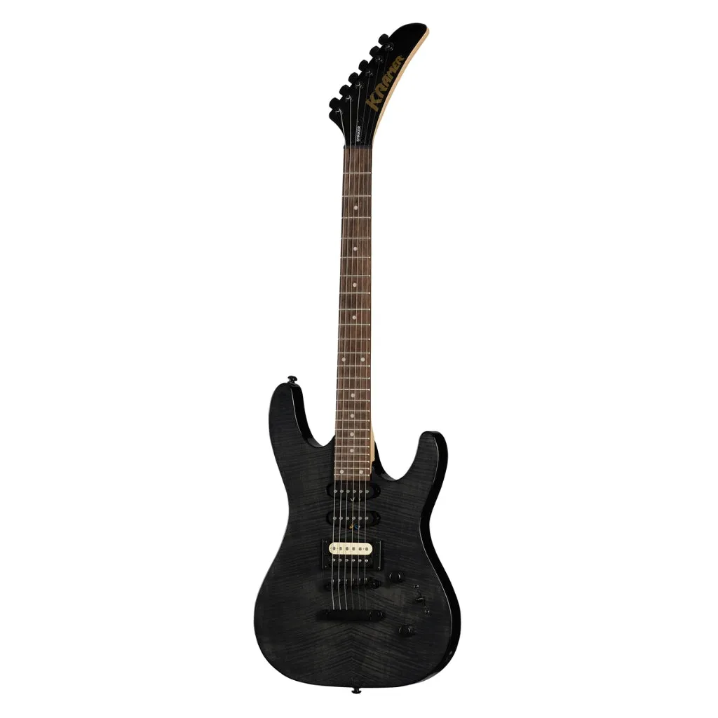 Kramer Striker Figured Stoptail Electric Guitar - Transparent Black