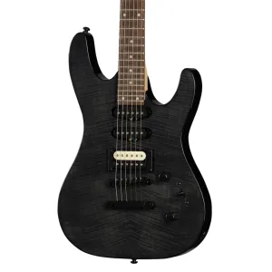 Kramer Striker Figured Stoptail Electric Guitar - Transparent Black