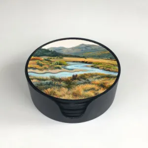 LANDSCAPE SET 6 GLASS COASTERS
