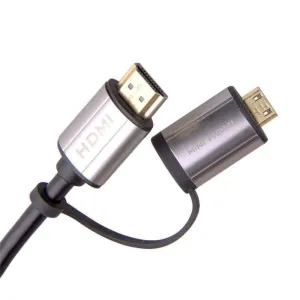 Laser 4K HDMI Cable w/ Mini HDMI Adapter 1.8m