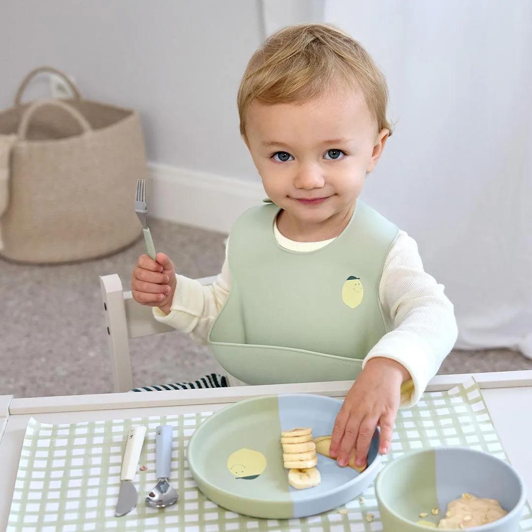 Lassig Silicone Bib - Happy Fruits - Lemon