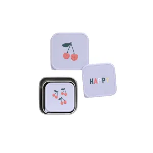 Lassig Snackbox Stainless Steel - Happy Fruits - Cherry