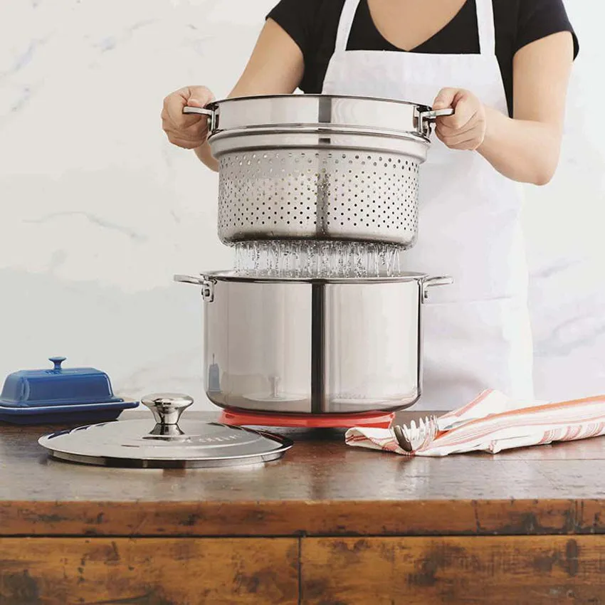 Le Creuset | Signature 8.3 L Stockpot With Pasta Insert And Lid