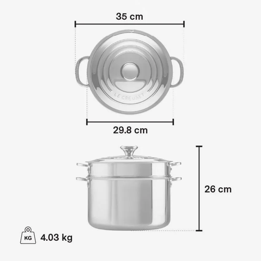Le Creuset | Signature 8.3 L Stockpot With Pasta Insert And Lid