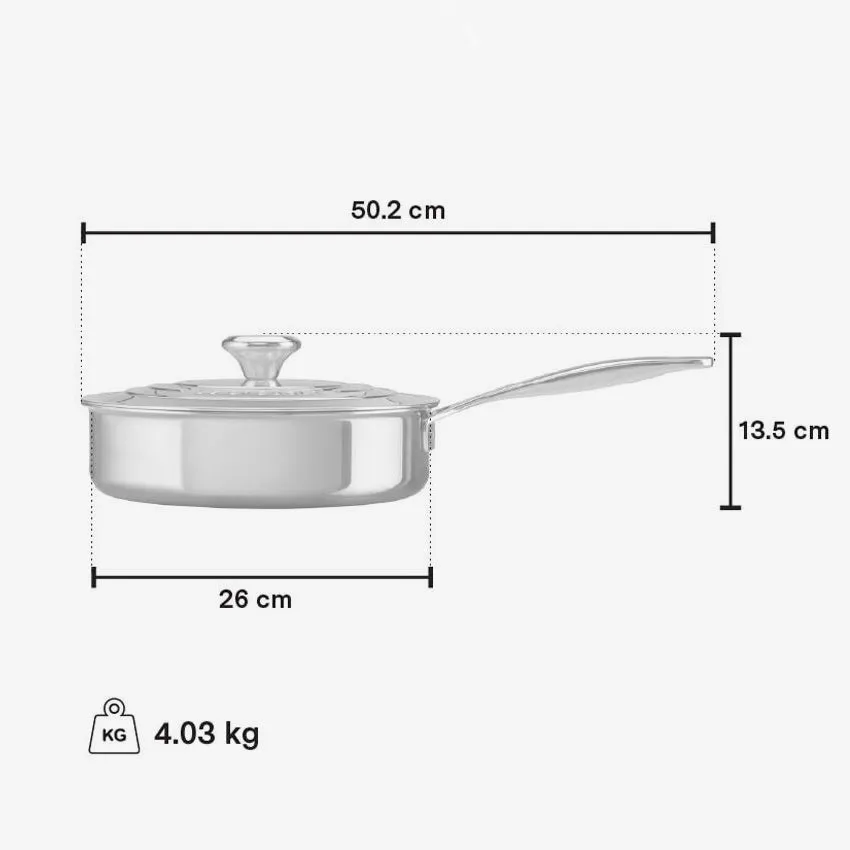 Le Creuset | Stainless Steel Saut Pan
