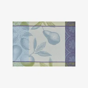 Le Jacquard Franais | Arrire-Pays Coated Placemat - Blue