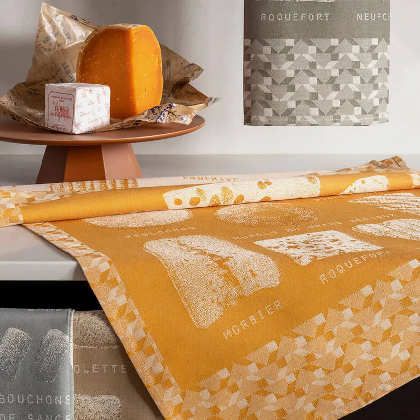 Le Jacquard Franais | Fromages Tea Towel