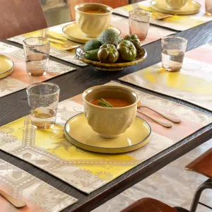 Le Jacquard Franais | Hacienda Coated Placemat - Beige