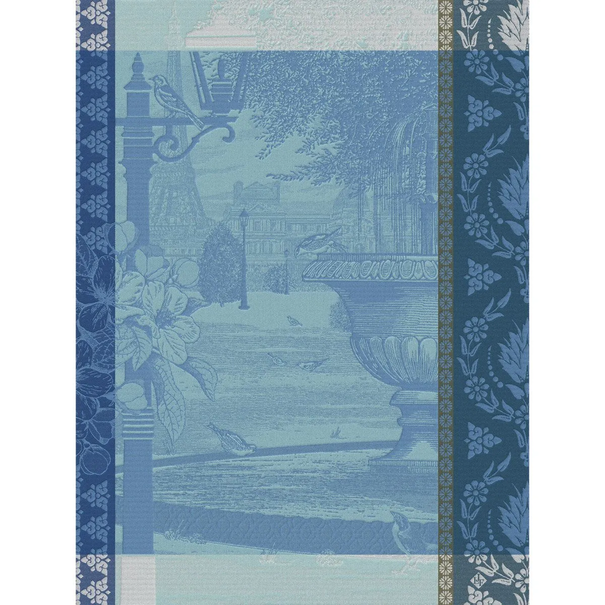 Le Jacquard Franais | Jardin Parisien Tea Towel - Blue