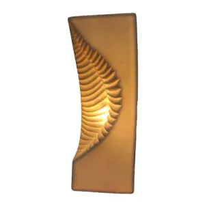 LEAF INDENT CERAMIC LAMP