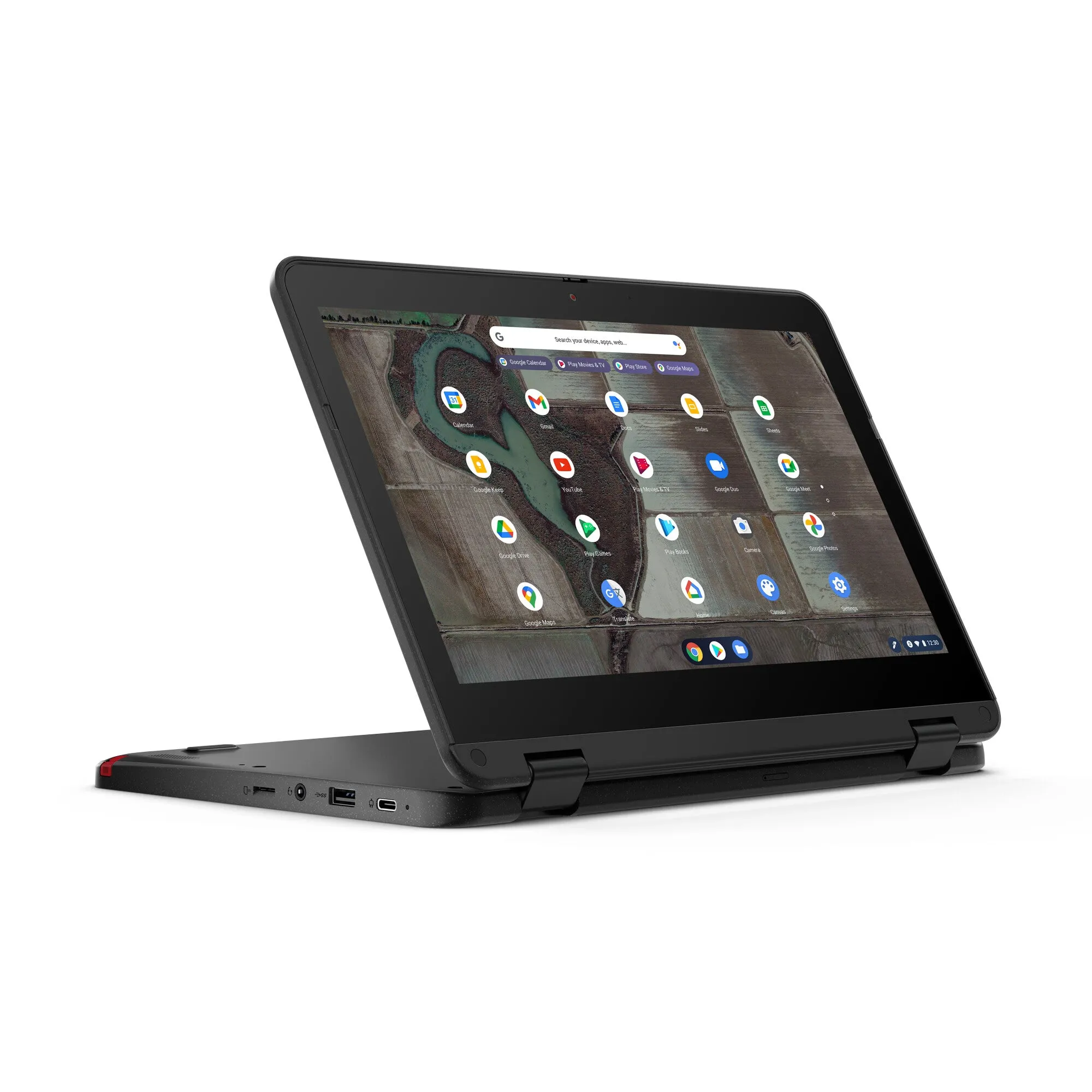 Lenovo 500e G2 11.6" Chromebook - Intel Celeron N5100, 8GB RAM, 64GB eMMC, Touchscreen, ChromeOS, Grey