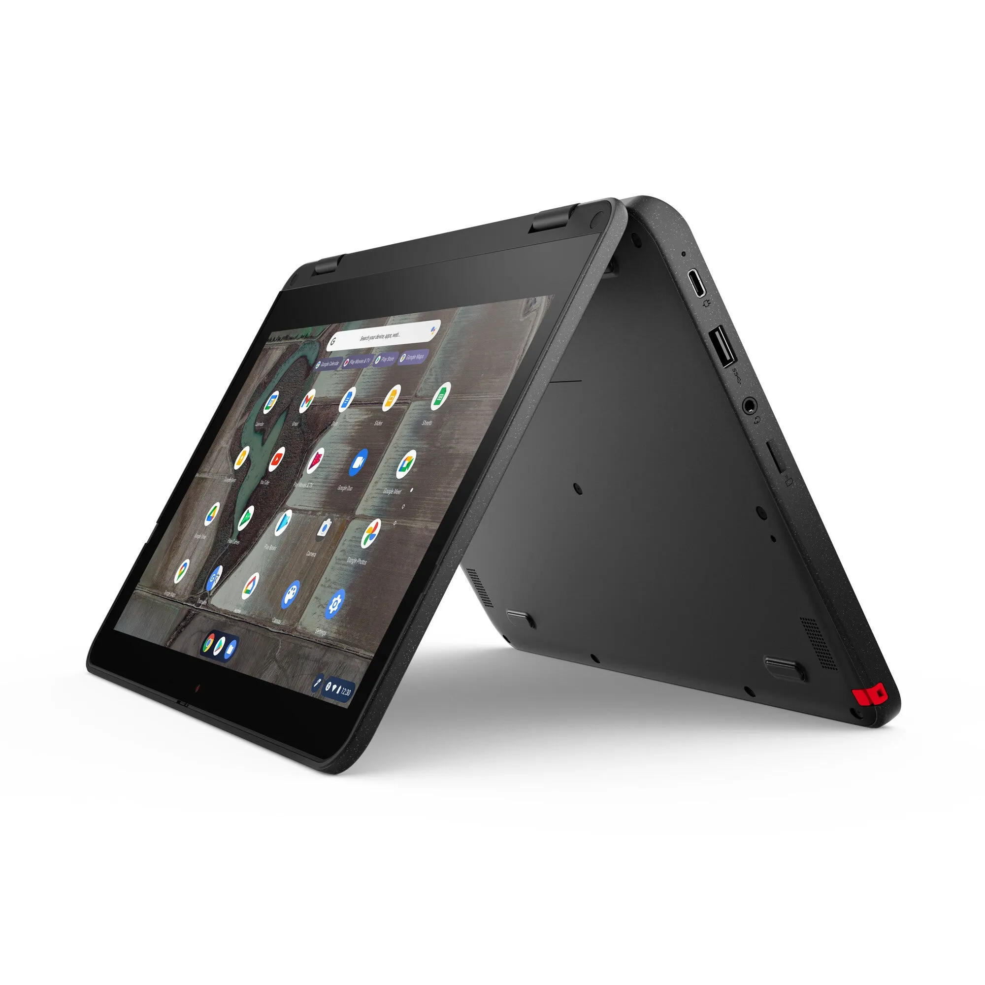 Lenovo 500e G2 11.6" Chromebook - Intel Celeron N5100, 8GB RAM, 64GB eMMC, Touchscreen, ChromeOS, Grey