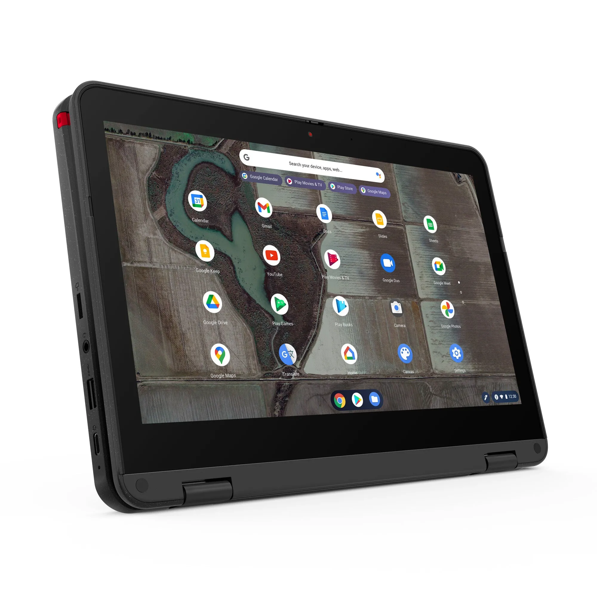 Lenovo 500e G2 11.6" Chromebook - Intel Celeron N5100, 8GB RAM, 64GB eMMC, Touchscreen, ChromeOS, Grey