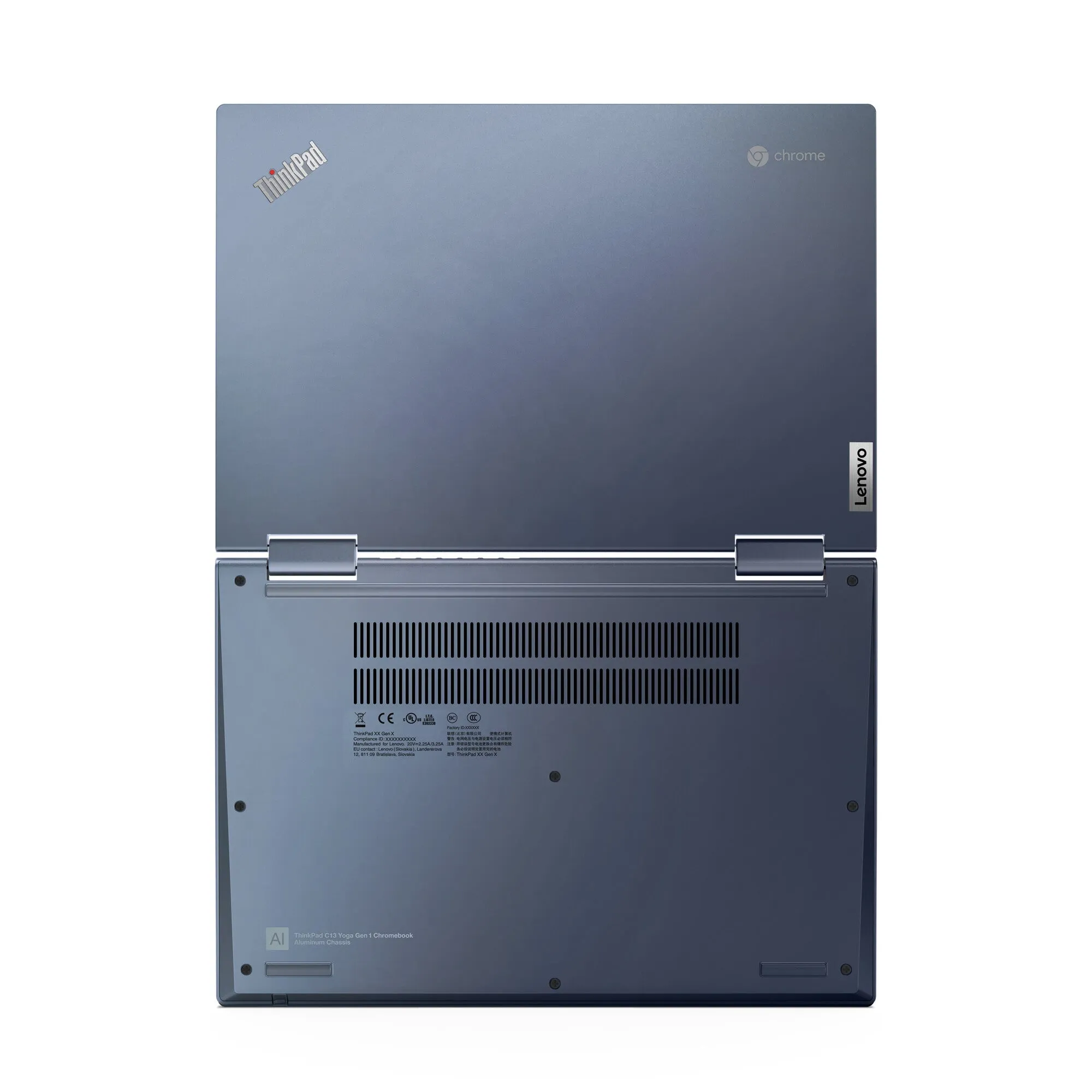 Lenovo ThinkPad C13 Yoga 13.3" Chromebook - AMD Athlon Gold 3150C, 4GB RAM, 64GB eMMC, Touchscreen, ChromeOS, Blue