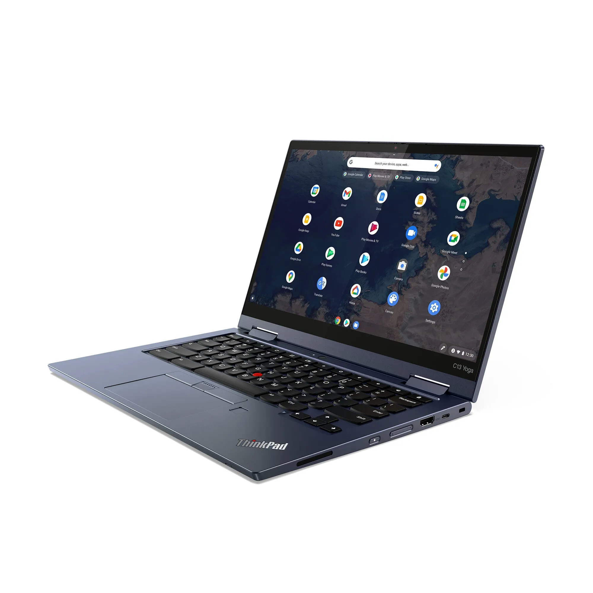 Lenovo ThinkPad C13 Yoga 13.3" Chromebook - AMD Athlon Gold 3150C, 4GB RAM, 64GB eMMC, Touchscreen, ChromeOS, Blue
